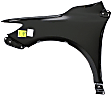 2009 Toyota Corolla - 2-Piece Kit Front Primed Bumper Cover, For Models Without Spoiler Holes, Japan or North America Built Vehicle,  Includes (1) Bumper Cover and (1) Fender