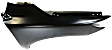2009 Toyota Corolla - 2-Piece Kit Front Primed Bumper Cover, For Models Without Spoiler Holes, Japan or North America Built Vehicle,  Includes (1) Bumper Cover and (1) Fender