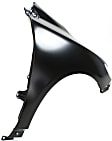2009 Toyota Corolla - 2-Piece Kit Front Primed Bumper Cover, For Models Without Spoiler Holes, Japan or North America Built Vehicle,  Includes (1) Bumper Cover and (1) Fender