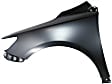 2009 Toyota Corolla - 2-Piece Kit Front Primed Bumper Cover, For Models Without Spoiler Holes, Japan or North America Built Vehicle,  Includes (1) Bumper Cover and (1) Fender