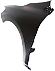 2009 Toyota Corolla - 2-Piece Kit Front Primed Bumper Cover, For Models Without Spoiler Holes, Japan or North America Built Vehicle,  Includes (1) Bumper Cover and (1) Fender