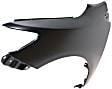 2009 Toyota Corolla - 2-Piece Kit Front Primed Bumper Cover, For Models Without Spoiler Holes, Japan or North America Built Vehicle,  Includes (1) Bumper Cover and (1) Fender
