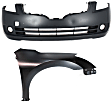 2-Piece Kit, Front, Passenger Side Fender, Includes (1) Bumper Cover and (1) Fender