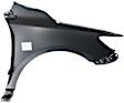2010 Toyota Corolla - 2-Piece Kit Front Primed Bumper Cover, For Models Without Spoiler Holes, Japan Built Vehicle, CAPA Certified Includes (1) Bumper Cover and (1) Fender