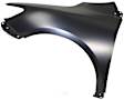 2010 Toyota Corolla - 2-Piece Kit Front Primed Bumper Cover, For Models Without Spoiler Holes, Japan Built Vehicle, CAPA Certified Includes (1) Bumper Cover and (1) Fender