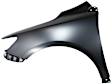2010 Toyota Corolla - 2-Piece Kit Front Primed Bumper Cover, For Models Without Spoiler Holes, Japan Built Vehicle, CAPA Certified Includes (1) Bumper Cover and (1) Fender
