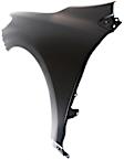 2010 Toyota Corolla - 2-Piece Kit Front Primed Bumper Cover, For Models Without Spoiler Holes, Japan Built Vehicle, CAPA Certified Includes (1) Bumper Cover and (1) Fender