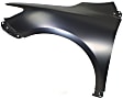 2012 Toyota Corolla LE - 2-Piece Kit Front Primed Bumper Cover, Japan Built Vehicle, CAPA Certified Includes (1) Bumper Cover and (1) Fender