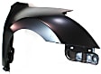 2-Piece Kit, Front Primed Bumper Cover, Sedan, Includes (1) Bumper Cover and (1) Fender