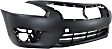 2015 Nissan Altima Base - 2-Piece Kit Front Primed Bumper Cover,  Includes (1) Bumper Cover and (1) Fender