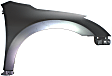 2-Piece Kit, Front Primed Bumper Cover, Sedan, CAPA Certified, Includes (1) Bumper Cover and (1) Fender