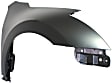 2-Piece Kit, Front Primed Bumper Cover, Sedan, CAPA Certified, Includes (1) Bumper Cover and (1) Fender