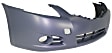 2-Piece Kit, Front Primed Bumper Cover, Sedan, CAPA Certified, Includes (1) Bumper Cover and (1) Fender