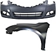 2-Piece Kit, Front, Driver Side Fender, 2-Door, Coupe, CAPA Certified, Includes (1) Bumper Cover and (1) Fender