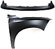 2-Piece Kit, Front, Upper Primed Bumper Cover, For Models Without Sport Package, Includes (1) Bumper Cover and (1) Fender