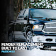 2-Piece Kit, Front, Passenger Side Fender, Includes (1) Bumper Cover and (1) Fender