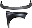 2-Piece Kit, Front, Passenger Side Fender, CAPA Certified, Includes (1) Bumper Cover and (1) Fender