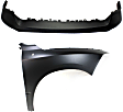 2-Piece Kit, Front, Passenger Side Fender, CAPA Certified, Includes (1) Bumper Cover and (1) Fender