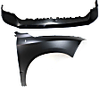 2-Piece Kit, Front, Passenger Side Fender, CAPA Certified, Includes (1) Bumper Cover and (1) Fender