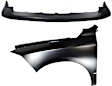 2-Piece Kit Front, Driver Side Fender Kit, For Models Without Sport Package, Includes (1) Bumper Cover and (1) Fender