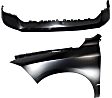 2-Piece Kit, Front, Driver Side Fender, Includes (1) Bumper Cover and (1) Fender