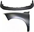 2-Piece Kit Front, Driver Side Fender Kit, For Models Without Sport Package, Includes (1) Bumper Cover and (1) Fender