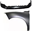 2-Piece Kit, Front, Driver Side Fender, CAPA Certified, Includes (1) Bumper Cover and (1) Fender
