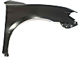 2-Piece Kit, Front Primed Bumper Cover, USA Built Vehicle, Includes (1) Bumper Cover and (1) Fender