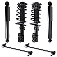 6-Piece Kit Front and Rear, Driver and Passenger Side Suspension Kit, Includes (2) Loaded Strut, (2) Shock, and (2) Sway Bar Link