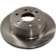 2008 Chevrolet Tahoe LT 8 Cyl 5.3L - 4-Wheel Set Front and Rear Brake Disc and Pad Kit, Plain Surface, 6 Lugs, Front-329.95 mm/Rear-344.93 mm, Ceramic, 4.8L 8Cyl, Pro-Line Series  Includes (4) Disc and (2) Pad Set