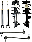 6-Piece Kit Front, Driver and Passenger Side Suspension Kit, Includes (2) Sway Bar Link and (4) Shock Absorber and Strut Assembly