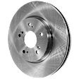 4-Wheel Set Front and Rear Brake Disc and Pad Kit, Plain Surface 5 Lugs Front-295.91 mm/Rear-304.55 mm Ceramic Pro-Line Series, Includes (4) Disc and (2) Pad Set