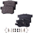 4-Wheel Set Front and Rear Brake Disc and Pad Kit, Plain Surface 5 Lugs Front-295.91 mm/Rear-304.55 mm Ceramic Pro-Line Series, Includes (4) Disc and (2) Pad Set