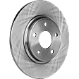 2019 Dodge Grand Caravan - 8-Piece Kit Front and Rear Brake Disc and Pad Kit, Plain Surface, 5 Lugs, Ceramic, Dual Piston Front Caliper, 3.6L 6Cyl, Pro-Line Series  Includes (4) Brake Disc and (2) Brake Pad Set