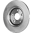 2019 Dodge Grand Caravan - 8-Piece Kit Front and Rear Brake Disc and Pad Kit, Plain Surface, 5 Lugs, Ceramic, Dual Piston Front Caliper, 3.6L 6Cyl, Pro-Line Series  Includes (4) Brake Disc and (2) Brake Pad Set