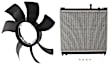 2-Piece Kit Radiator, includes Radiator Fan Blade