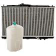 2-Piece Kit Radiator, 3.0L Engine, includes Coolant Reservoir