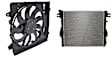 2-Piece Kit Radiator, 3.6L Engine, includes Radiator Fan