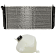 2-Piece Kit Radiator, 6 Cyl, includes Coolant Reservoir
