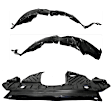 2018 Nissan Maxima - 3-Piece Kit Front Engine Splash Shield, Includes (1) Engine Splash Shield and (2) Fender Liner