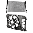 2-Piece Kit Radiator, includes Radiator Fan