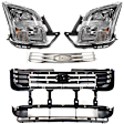 4-Piece Kit Header Panel, includes Grille and Headlight