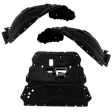3-Piece Kit Front Engine Splash Shield, AWD, includes Driver and Passenger Side Fender Liner, CAPA Certified