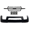 2-Piece Kit, Front Primed Bumper Cover, Includes (1) Bumper Cover and (1) Grille Assembly