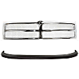 1994-2001 Dodge Ram 1500 - 2-Piece Kit Front, Upper Textured Bumper Cover, Includes (1) Bumper Cover and (1) Grille Assembly