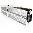 1994-2001 Dodge Ram 1500 - 2-Piece Kit Front, Upper Textured Bumper Cover, Includes (1) Bumper Cover and (1) Grille Assembly