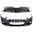 2-Piece Kit, Front Primed Bumper Cover, Includes (1) Bumper Cover and (1) Grille Assembly