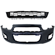 2-Piece Kit, Front Primed Bumper Cover, Includes (1) Bumper Cover and (1) Grille Assembly