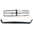 2-Piece Kit Front, Lower Unprimed Bumper Cover, Includes (1) Bumper Cover and (1) Grille Assembly