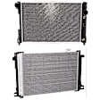 2-Piece Kit Radiator, Includes (1) A/C Condenser and (1) Radiator